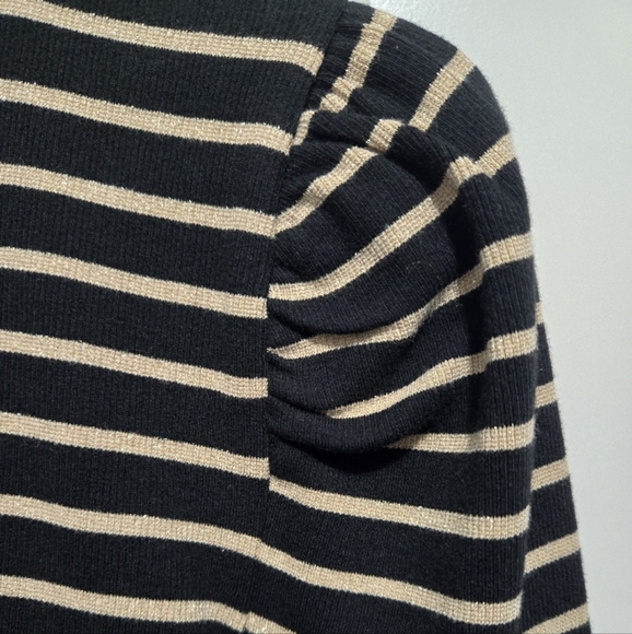 NWT J.Crew Long Sleeve turtleneck striped women's sweater - Picture 3 of 5